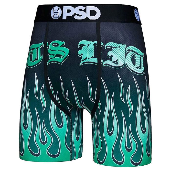 PSD Men's Black Its Lit Micro Mesh Boxer Briefs Underwear - 422180049-BLK