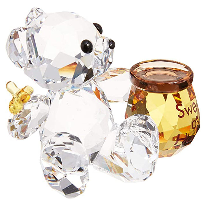 Swarovski Clear Crystal with a Yellow and Brown Accents Kris Bears Sweet as Honey Figurine - 5491970