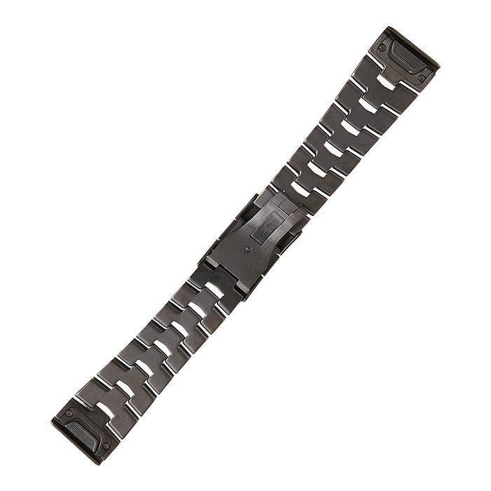 Garmin QuickFit 26mm Vented Carbon Gray Titanium Bracelet Watch Band - 010-12864-09