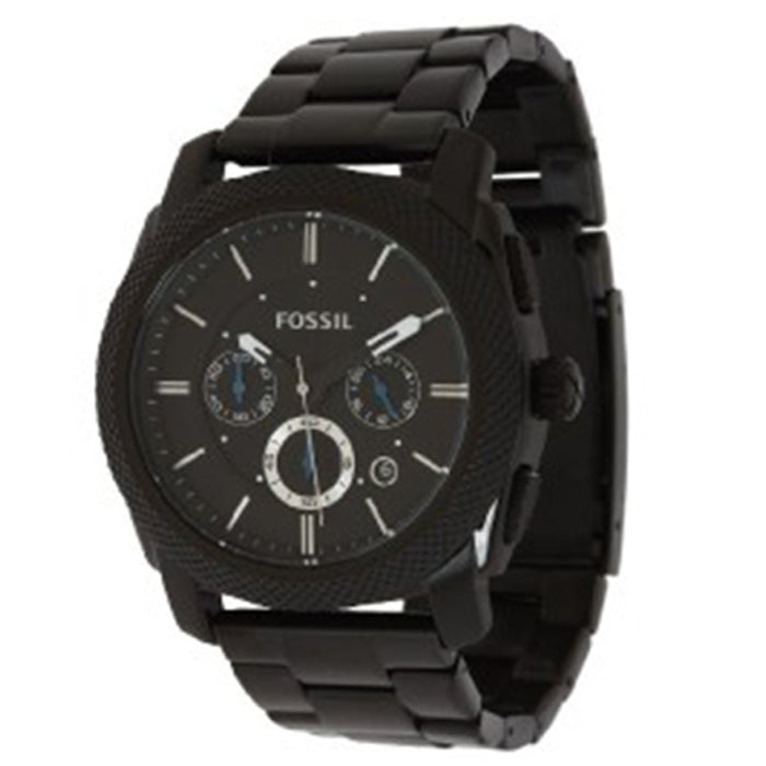Fossil Men's Machine Chronograph Stainless Black Dial Watch - FS4552