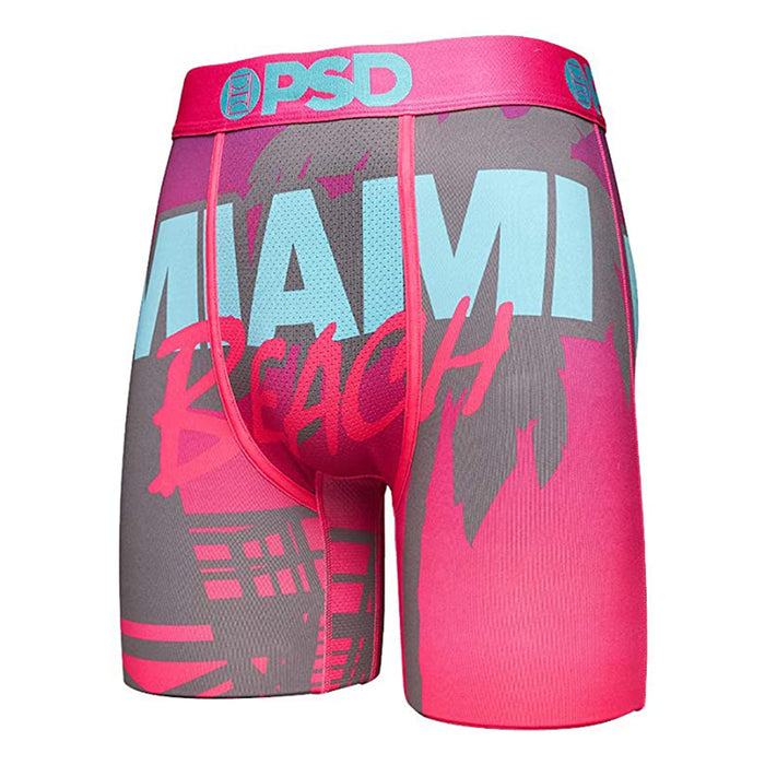 PSD Men's Pink Miami Beach Boxer Briefs Underwear - 121180001S-PNK