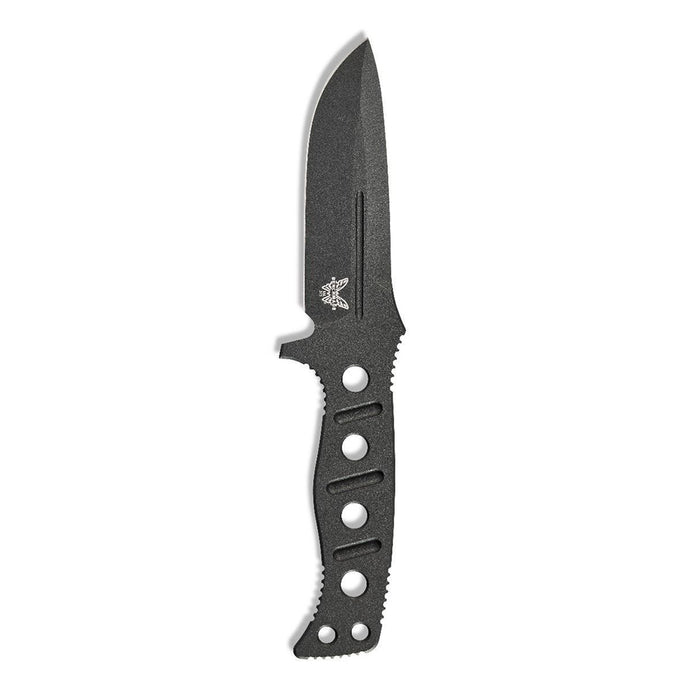 Benchmade Fixed Adamas Cpm-Cruwear® Handle Cobalt Black Drop-Point Tactical Fixed Blade Knife - Bm-375bk-1