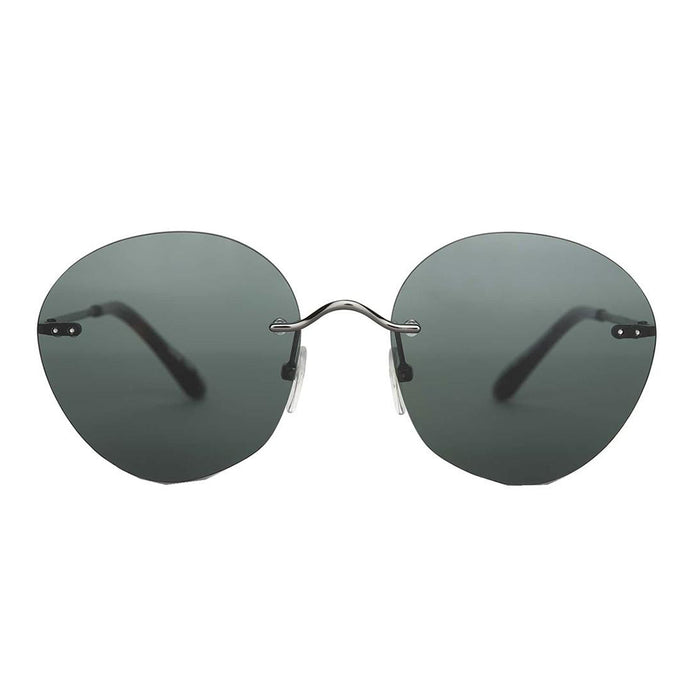 Toms Women Grey Frame Green Lens Round Sunglasses - 10012334