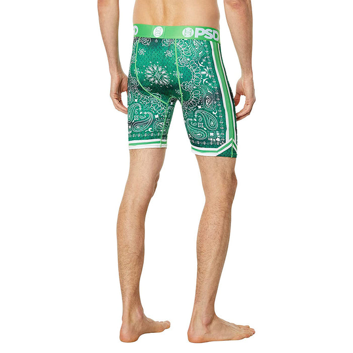 PSD Men's Green Lucky Bandana Boxer Briefs Underwear - 123180120-GRN