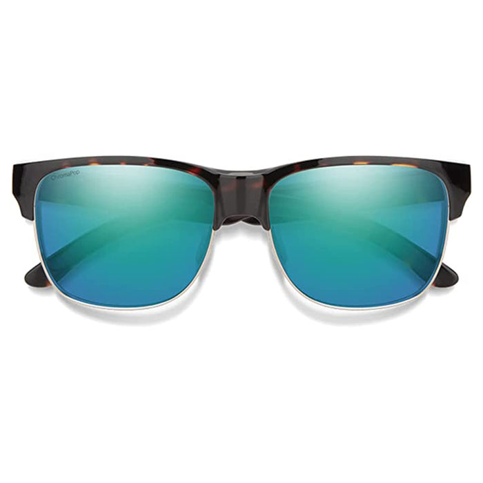 Smith Women's Tortoise Frame Chromapop Opal Mirror Lens Polarized Lowdown Split Lifestyle Sunglasses - 20493308656QG