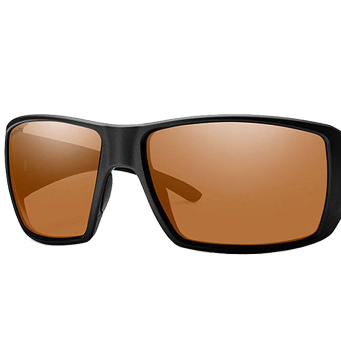 Smith Guide's Choice Mens Matte Black Frame Copper Lens Wrap Sunglasses - GCCPCPMB