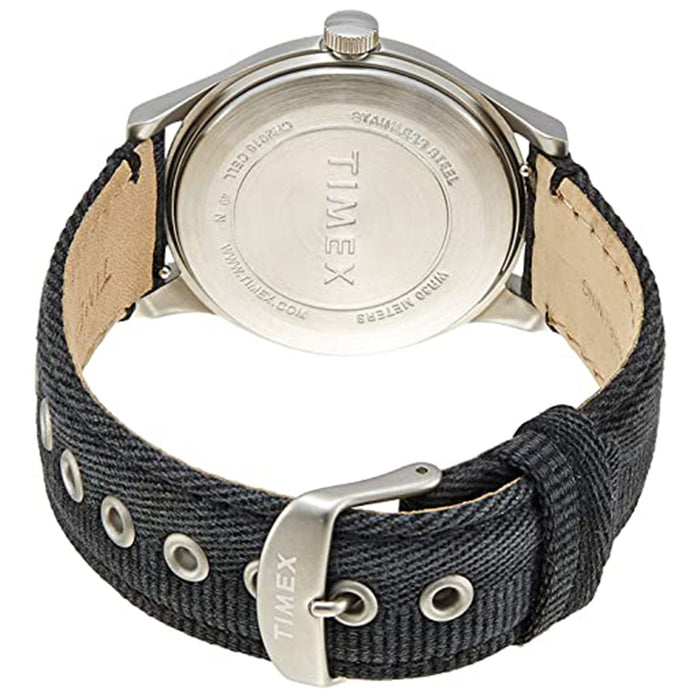 Timex Mens MK1 Grey Dial Black Canvas Strap Watch - TW2R68300