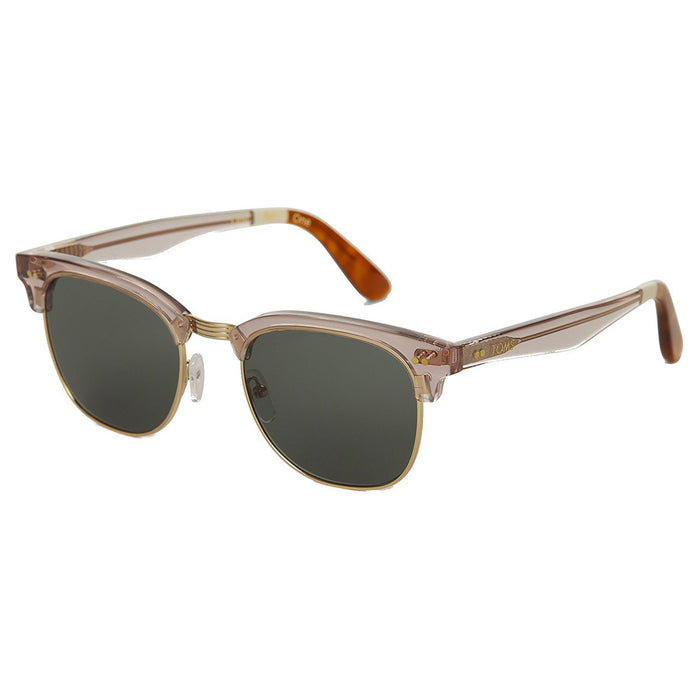 Womens Gavin Pink Carnation Frame Green Gradient Lens Square Sunglasses - 10014825