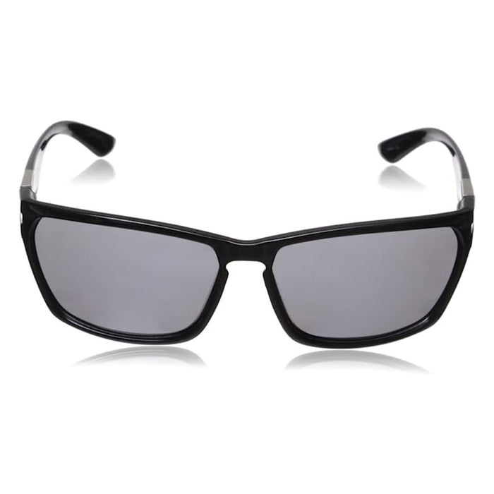 Suncloud Men's Black Frame Gray Polycarbonate Lens Cutout Polarized Sunglasses - S-CTPPGYBK