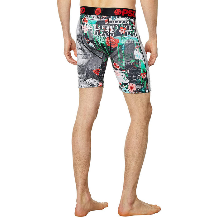 PSD Men's Multi Benji Bloom Moisture-Wicking Fabric Breathable Boxer Briefs Underwear