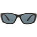 Costa Del Mar Mens Fisch Matte Black Frame Gray Polarized Lens Rectangular Sunglasses - FS11OGP - WatchCo.com