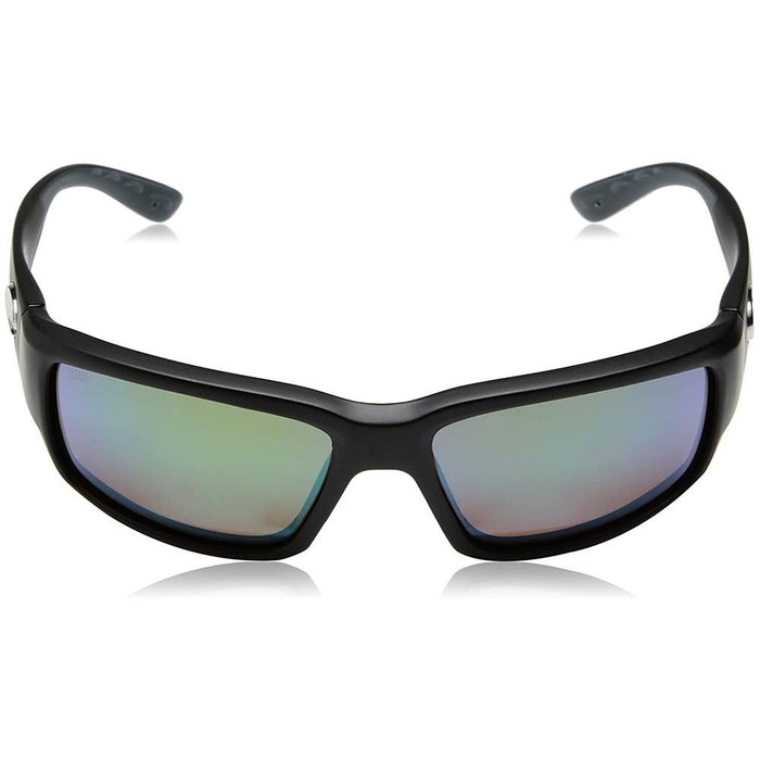 Costa Del Mar Mens Fantail Matte Black Frame Green Mirror Polarized Lens Sunglasses - TF11OGMGLP - WatchCo.com