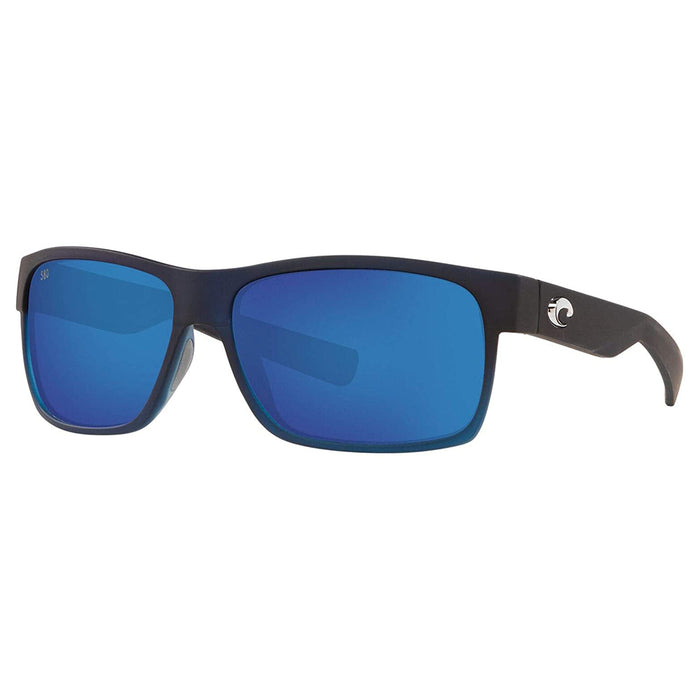 Costa Del Mar Mens Half Moon Bahama Blue Fade Frame Grey Blue Mirror Polarized 580g Lens Sunglasses - HFM193OBMGLP