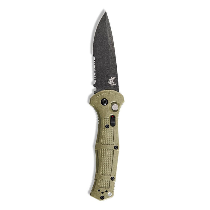 Benchmade Grivory Handle Claymore Stainless Steel Cobalt Black Drop-Point Folding Lock System - BM-9070SBK-1