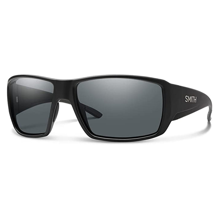 Smith Unisex Matte Black Frame Chromapop Grey Mirror Lens Polarized Guide's Choice Sunglasses - 204947003626N