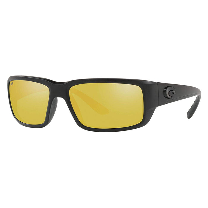 Costa Del Mar Mens Fantail Blackout Frame Silver Sunrise Mirror Polarized 580p Lens Sunglasses - TF01OSSP