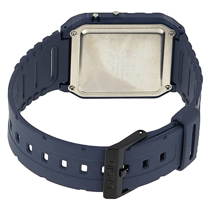 Casio Unisex Blue Resin Band Digital Quartz Watch - CA-53WF-2BDF