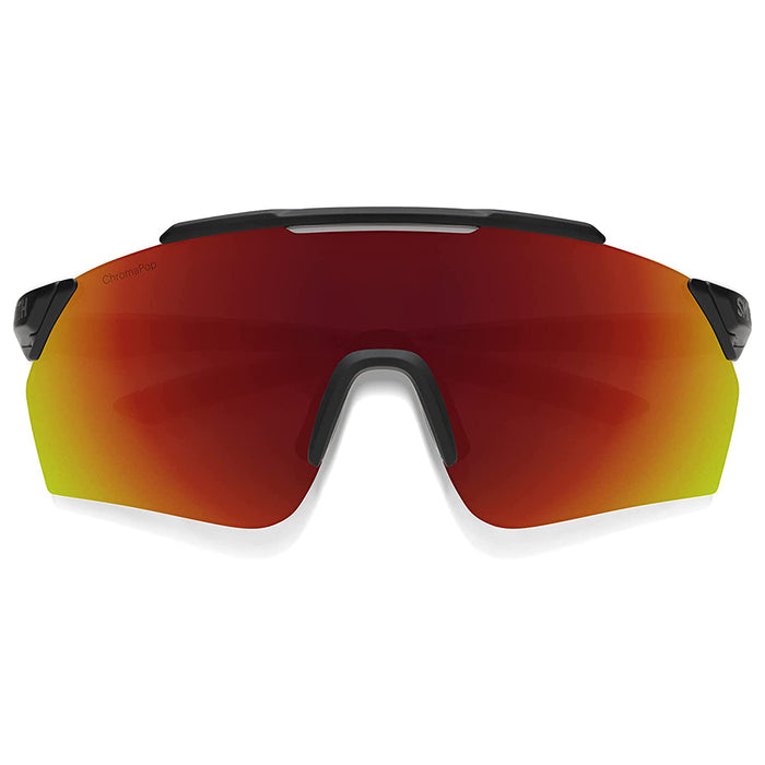 Smith Men's Matte Black Frame Chromapop Red Lens Non-Polarized Ruckus Sunglasses - 20152200399X6