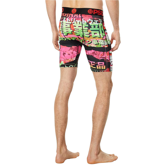 PSD Men's Multicolor Warface Hiragana Boxer Briefs Underwear - 422180092-MUL