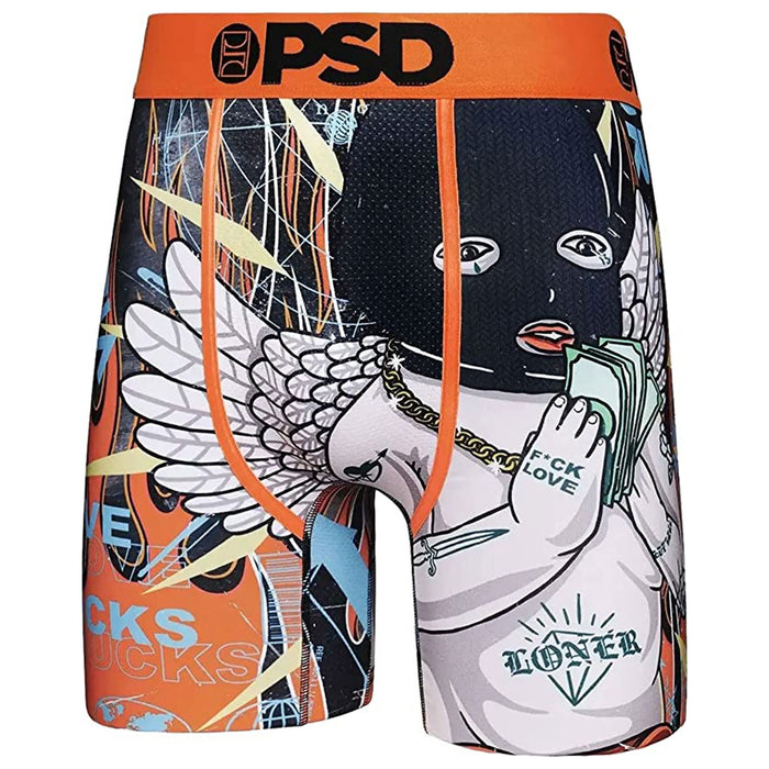 PSD Men's Multicolor Love Sucks Boxer Briefs Underwear - 123180046-MUL
