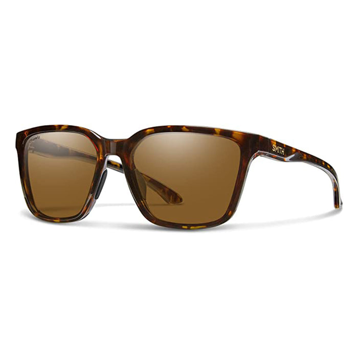Smith Womens Tortoise Frame Chromapop Brown Mirror Lens Polarized Shoutout Lifestyle Sunglasses - 204450P6557L5