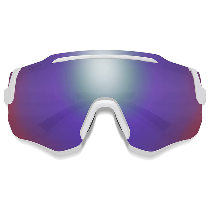 Smith Unisex White Frame Chromapop Violet Lens Non-Polarized Momentum Performance Sunglasses - 205884VK699DI