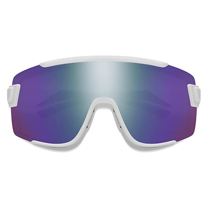 Smith Unisex White Frame Chromapop Violet Mirror Lens Non-Polarized Wildcat Sport & Performance Sunglasses - 2015160BK99DI