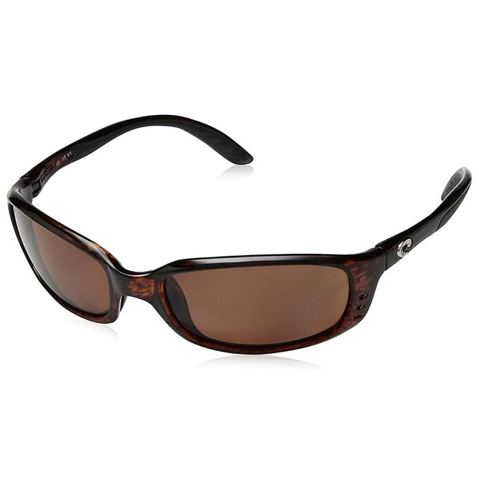 Costa Del Mar Mens Brine Tortoise Frame Copper Polarized Lens Sunglasses - BR10OCGLP