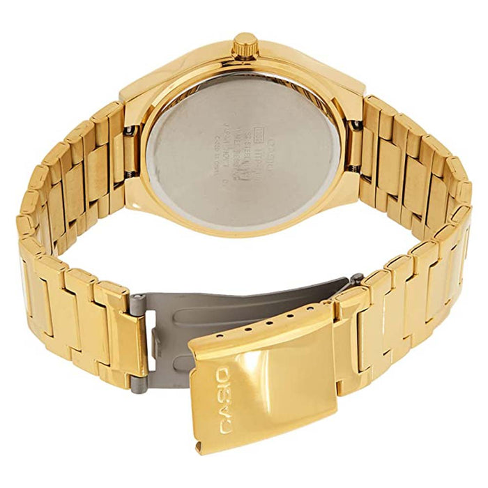 Casio Unisex White Dial Gold Stainless Steel Band Quartz Watch - MTP-1170N-7ARDF