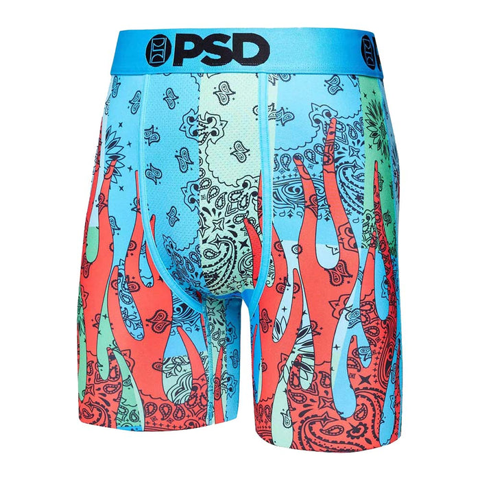 PSD Men's Multicolor Cool Bandana Flames Boxer Briefs Underwear - 322180033-MUL