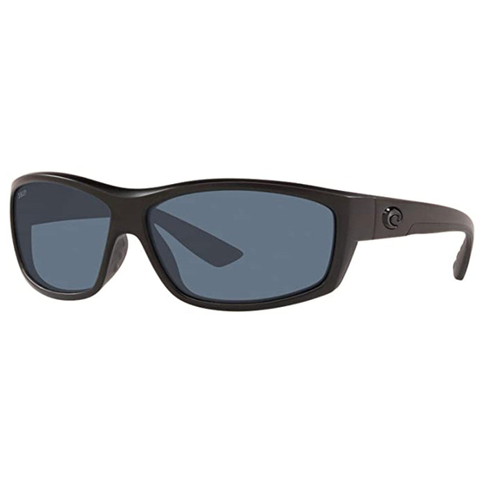 Costa Del Mar Mens Saltbreak Rectangular Blackout Grey Polarized Sunglasses - BK01OGP