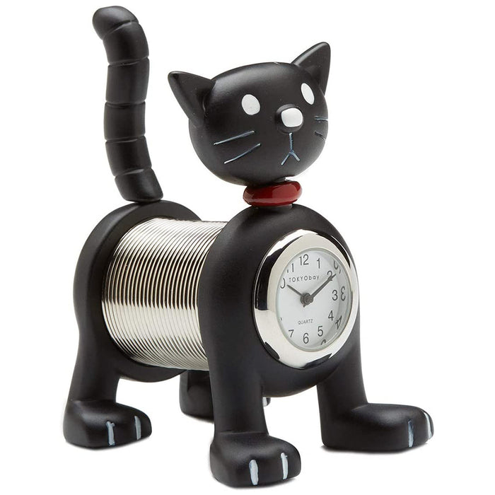 TOKYObay Cat Black Clock - C491-BK