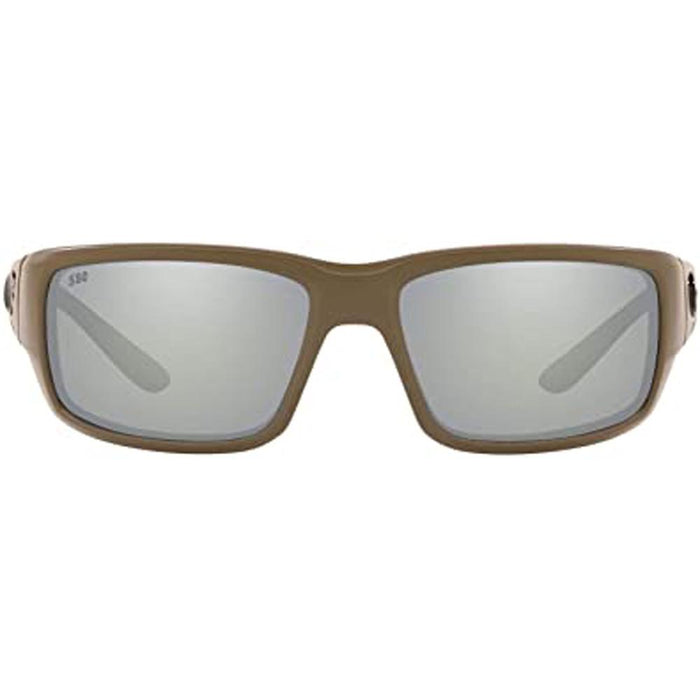 Costa Del Mar Mens Fantail Matte Moss Frame Gray Silver Mirror Polarized Lens Sunglasses - TF198OSCGGLP - WatchCo.com