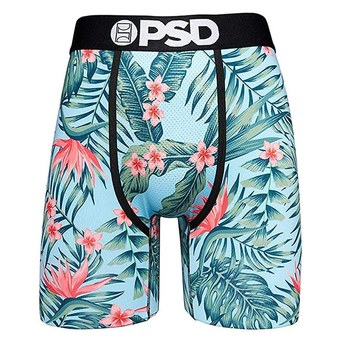PSD Men's Blue Trop Hawaii Boxer Briefs Underwear - 121180024-BLU