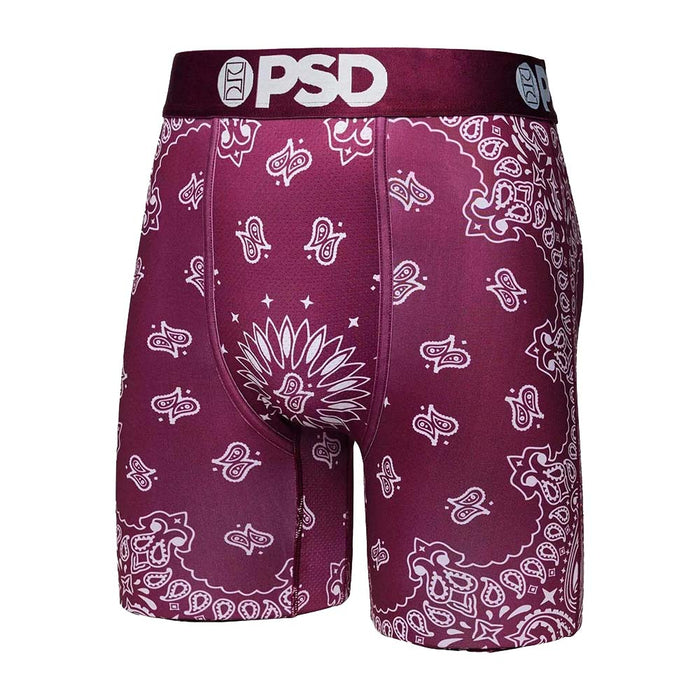 PSD Men's Purple Maroon Bandana Boxer Briefs Underwear - 322180102-PUR