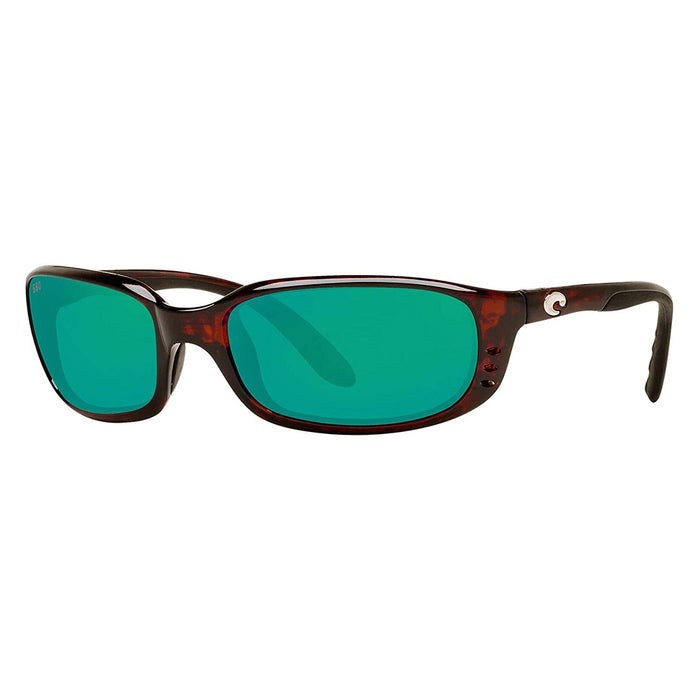 Costa Del Mar Mens Brine Tortoise Frame Copper Green Mirror Polarized 580g Lens Sunglasses - BR10OGMGLP