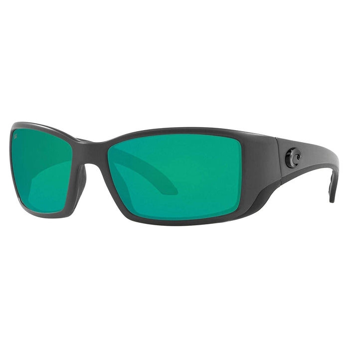 Costa Del Mar Mens Blackfin Matte Grey Frame Green Mirror Polarized 580g Lens Sunglasses - BL98OGMGLP
