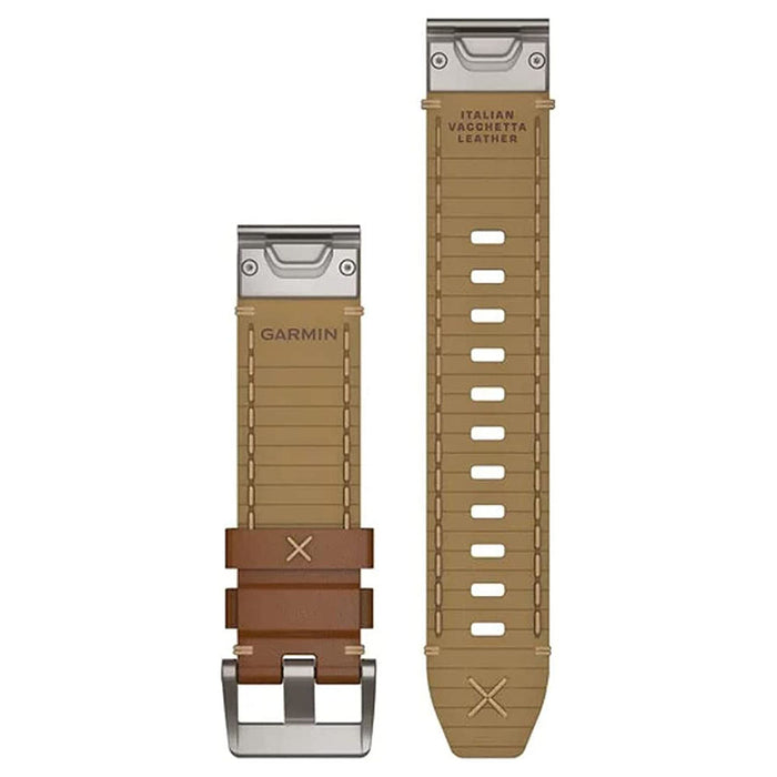 Garmin QuickFit 22mm Italian Vacchetta Leather Watch Band - 010-12738-04