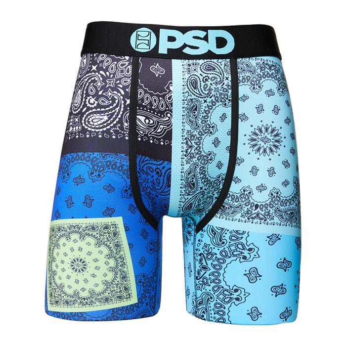 PSD Men's Multicolor Chill Patchwork Boxer Briefs Underwear - 421180067-MUL