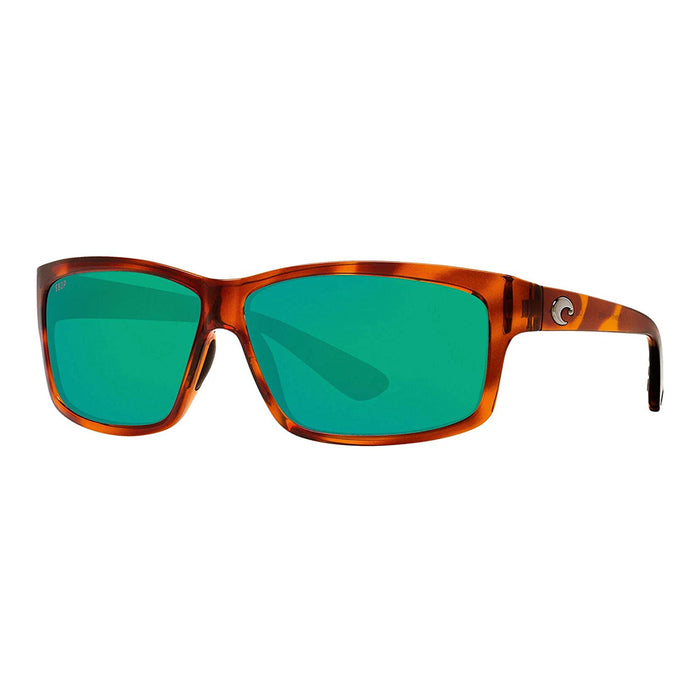 Costa Del Mar Mens Cut Honey Tortoise Frame Copper Green Mirror Polarized 580p Lens Sunglasses - UT51OGMP