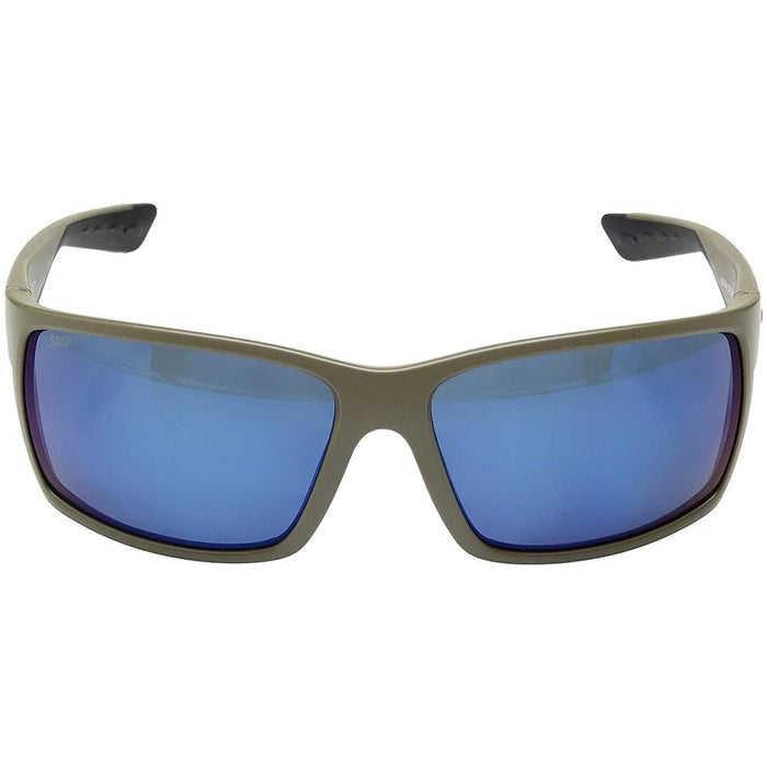 Costa Del Mar Mens Reefton Matte Moss Frame Blue Mirror Polarized Lens Sunglasses - RFT198OBMP - WatchCo.com