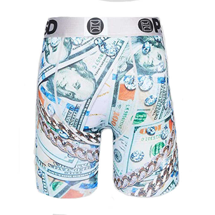 PSD Men's Multicolor Ice Gold Money Boxer Briefs Underwear - 122180068-MUL