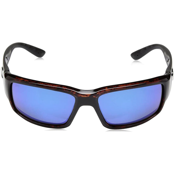 Costa Del Mar Mens Fantail Tortoise Frame Grey Blue Mirror 580G Polarized Lens Sunglasses - TF10OBMGLP - WatchCo.com