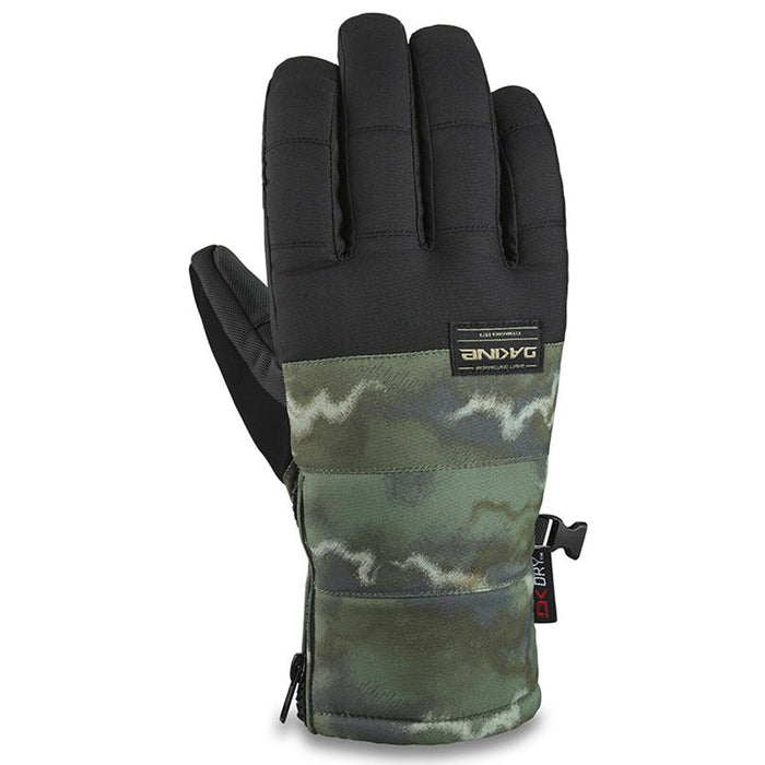 Dakine Mens Omega Olive Ashcroft Camo/Black Snowboard and Ski Gloves
