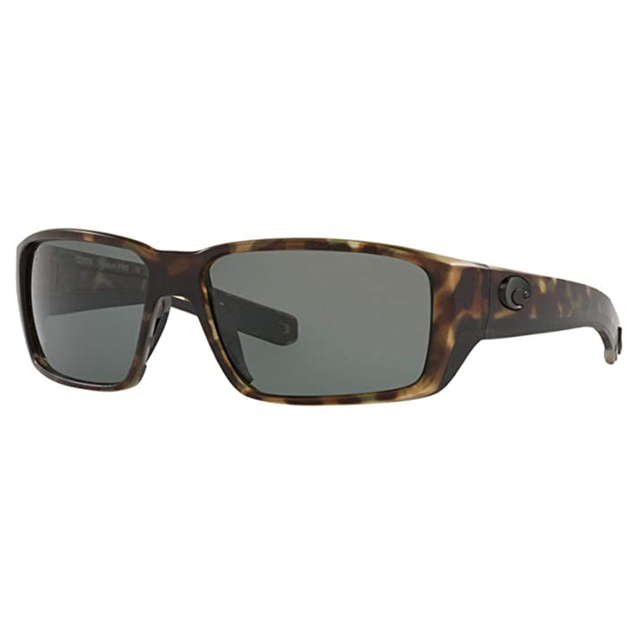 Costa Del Mar Mens 6s9079 Fantail Pro Matte Wetlands Grey Rectangular Sunglasses - 6S9079-WTLNDSGRY