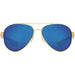 Costa Del Mar Mens South Point Gold Frame Blue Mirror Polarized Lens Sunglasses - SO26OBMGLP - WatchCo.com