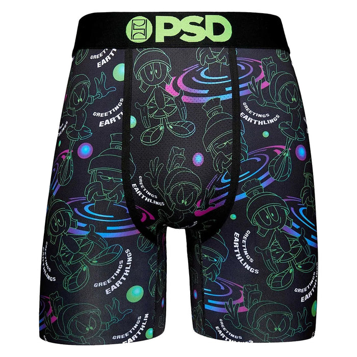 PSD Men's Black Greetings Earthlings Boxer Briefs Underwear - 422180155-BLK