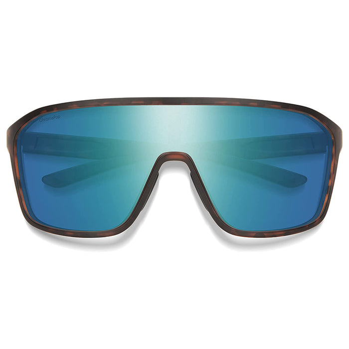 Smith Unisex Matte Tortoise Frame Chromapop Opal Mirror Lens Polarized Boomtown Active Sunglasses - 204932HGC99QG