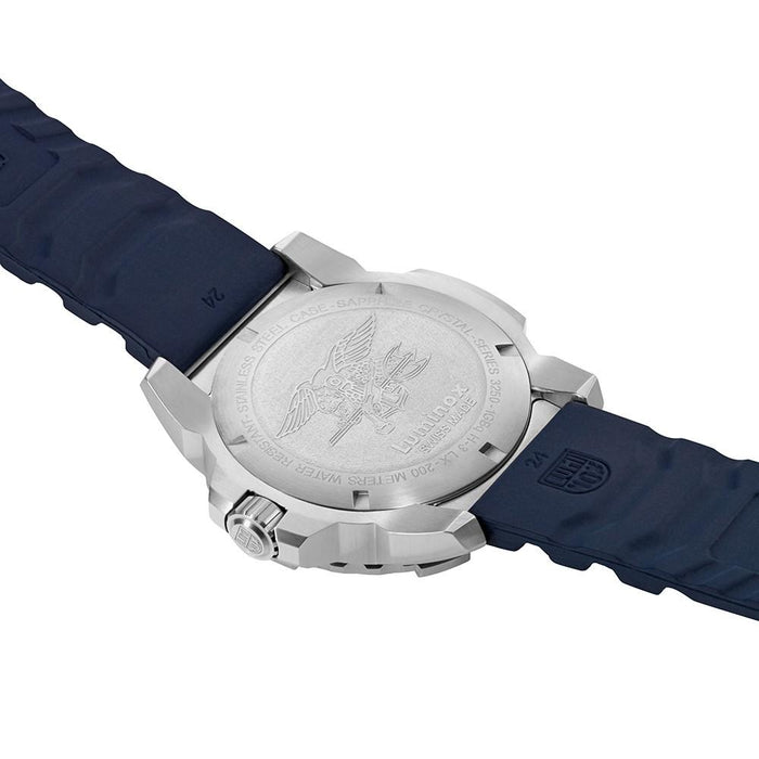 Luminox Men's Navy Seal Steel 3250 Blue Rubber Band Blue Dial Quartz Analog Watch - XS.3253 - WatchCo.com