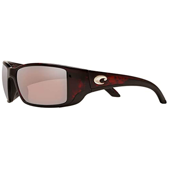 Costa Del Mar Mens Blackfin 580g Round Tortoise Copper Silver Mirrored Polarized Sunglasses - BL10GFOSCGLP